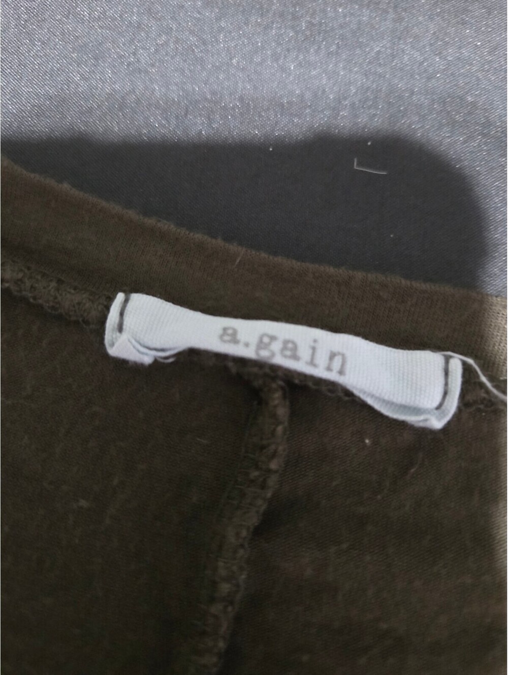 Set of 3 Women's Casual Relaxed Oversized Shirts Taupe Light Gray Olive Green, M - Picture 7 of 7